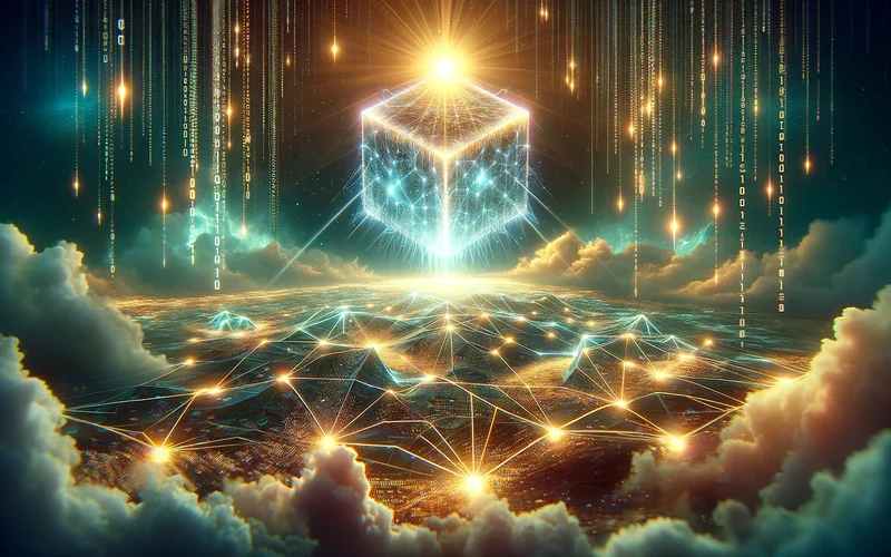 Illustration of Blockchain's Genesis Block highlighting its foundational role in digital ledger technology.