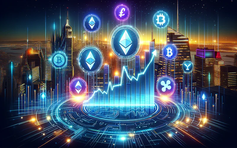 Altcoin surge graph post-Bitcoin milestone