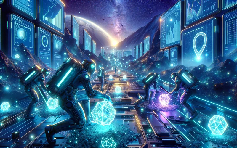 A digital illustration of a Helium hotspot device, symbolizing the decentralized network of Helium mining for generating passive income through cryptocurrency.