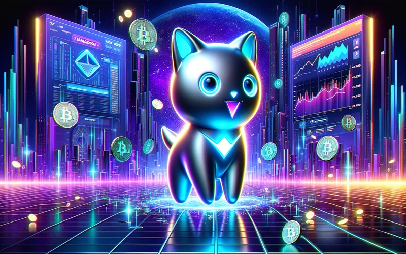 Tamadoge NFT virtual pet illustration.