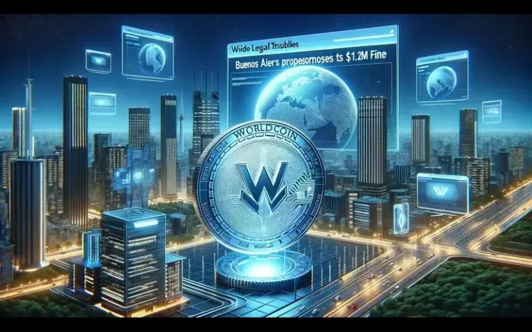 Worldcoin cryptocurrency under legal scrutiny in Buenos Aires.