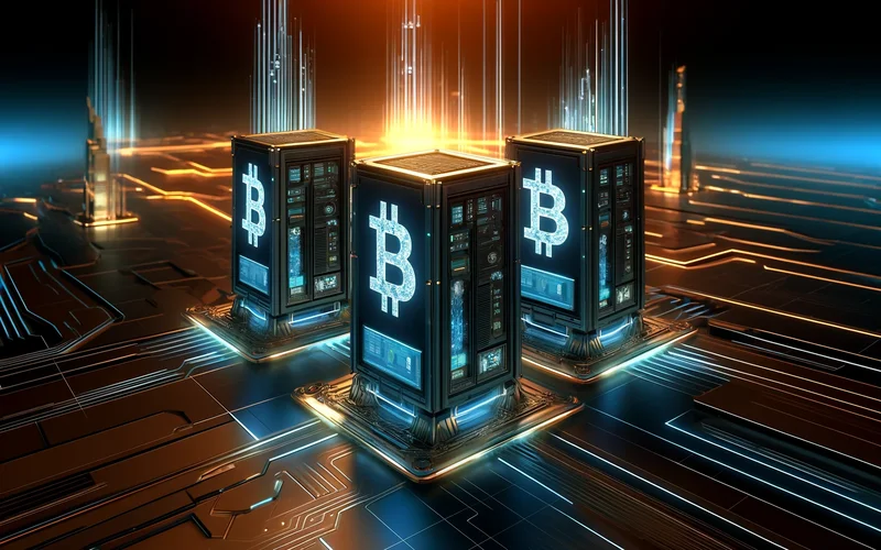 Infographic of top Bitcoin mining companies Hut 8, Cipher Mining, and Canaan Inc.