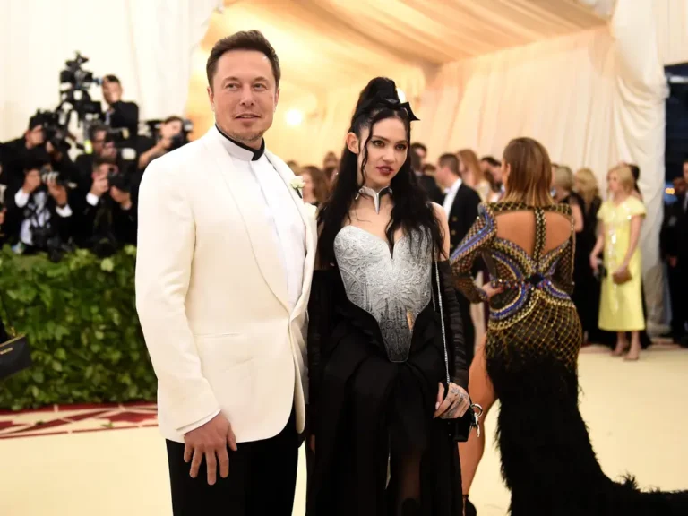 Elon Musk and Grimes attend the Met Gala in 2018.