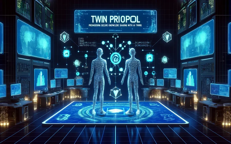 AI twins secure knowledge sharing blockchain technology.