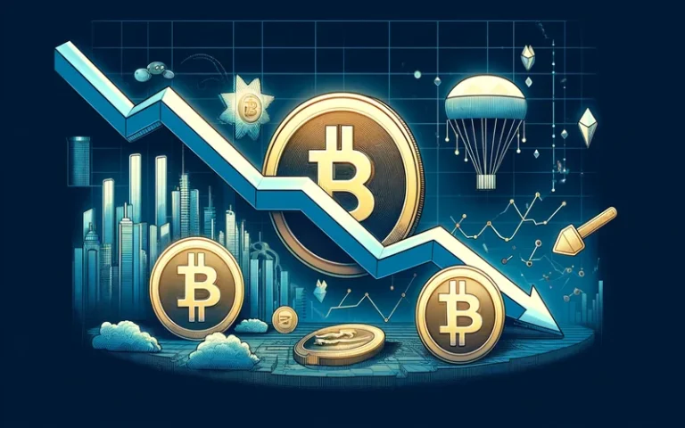 Graph showing Bitcoin's 11% price decline post-halving.