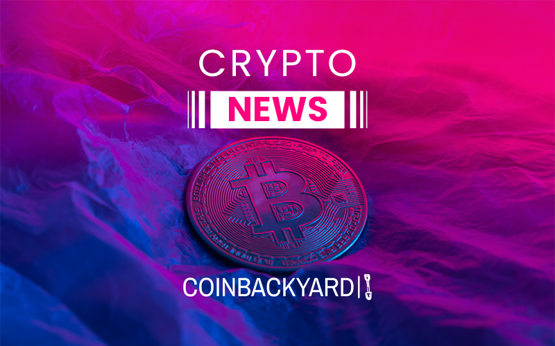 Bitcoin price chart showing a significant drop