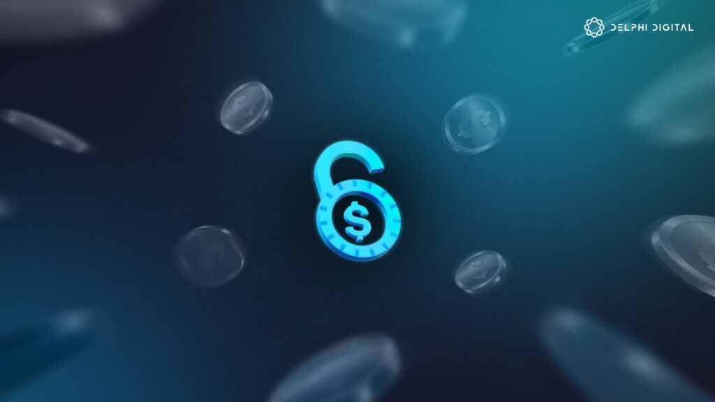 Token unlock schedule infographic