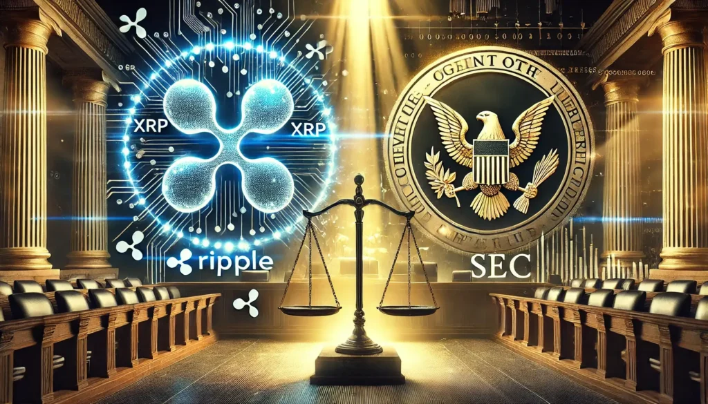 SEC vs. Ripple legal case updates with timeline stretching to July 2025.
