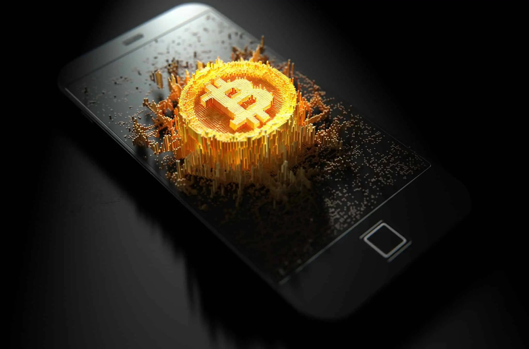 Graph displaying recent Bitcoin price trends, highlighting a slight dip after a period of gains.