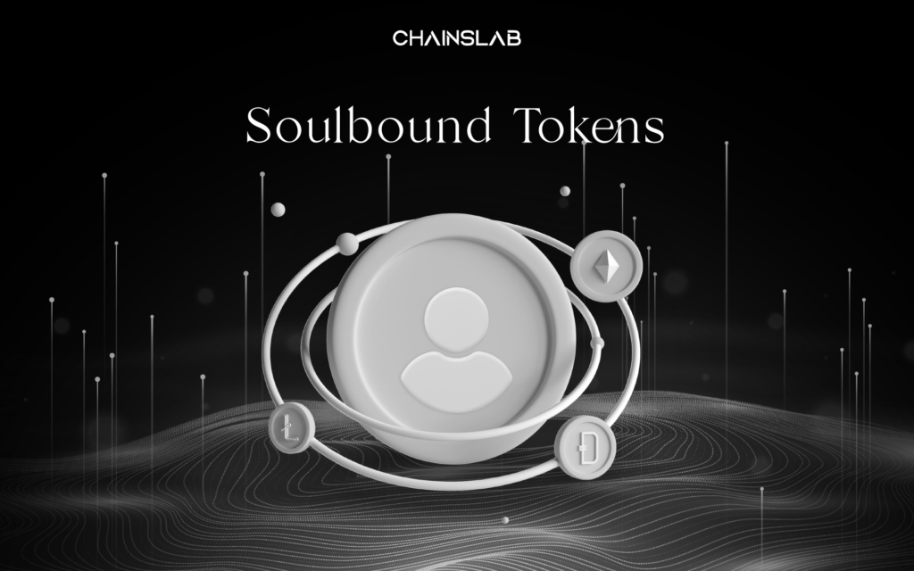 Soulbound tokens representing digital identity and credentials on the blockchain.