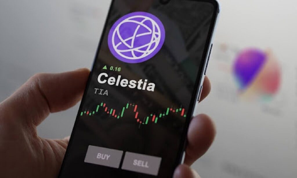 Celestia (TIA) price surge with exchange outflows, reflecting strong holder confidence in potential rally.