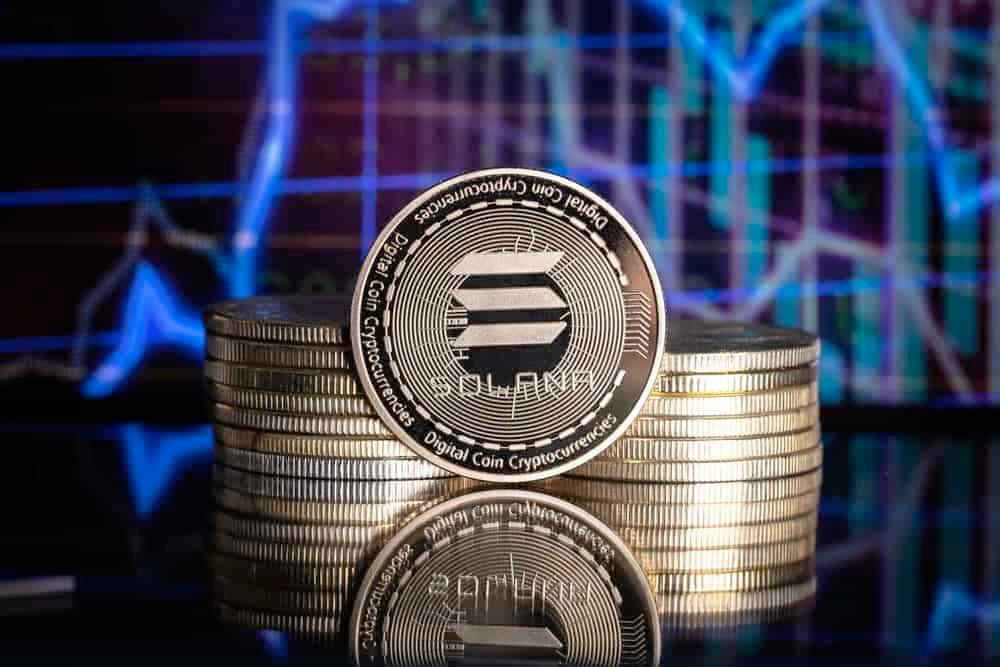 Solana cryptocurrency market cap volatility chart