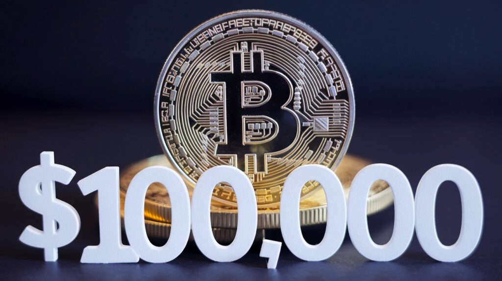 Bitcoin reaches $100,000 milestone for the first time