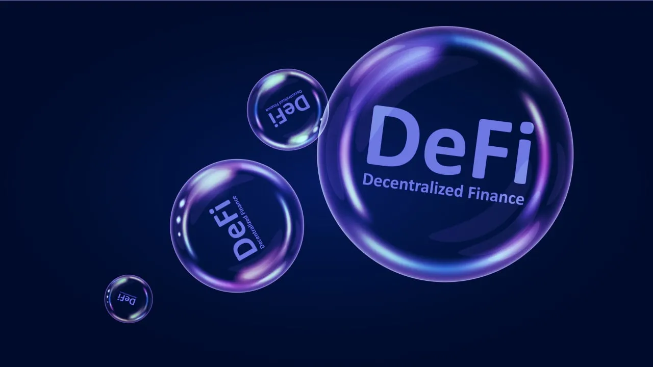 Crypto market chart showing rising DeFi token prices with whale sell-off indicators