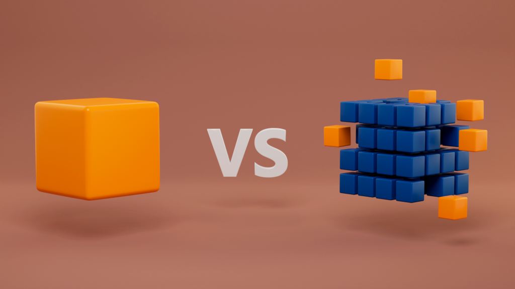 Comparison of modular vs. monolithic blockchains and their role in Web3 scalability and performance