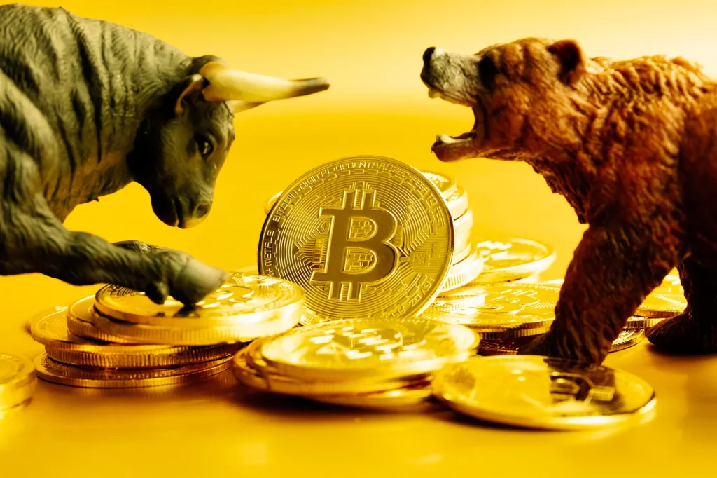 Bitcoin bull run chart with price predictions