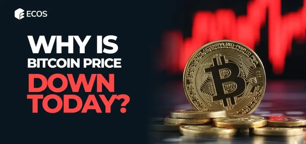Bitcoin price chart showing dip below $85,000 amid market correction