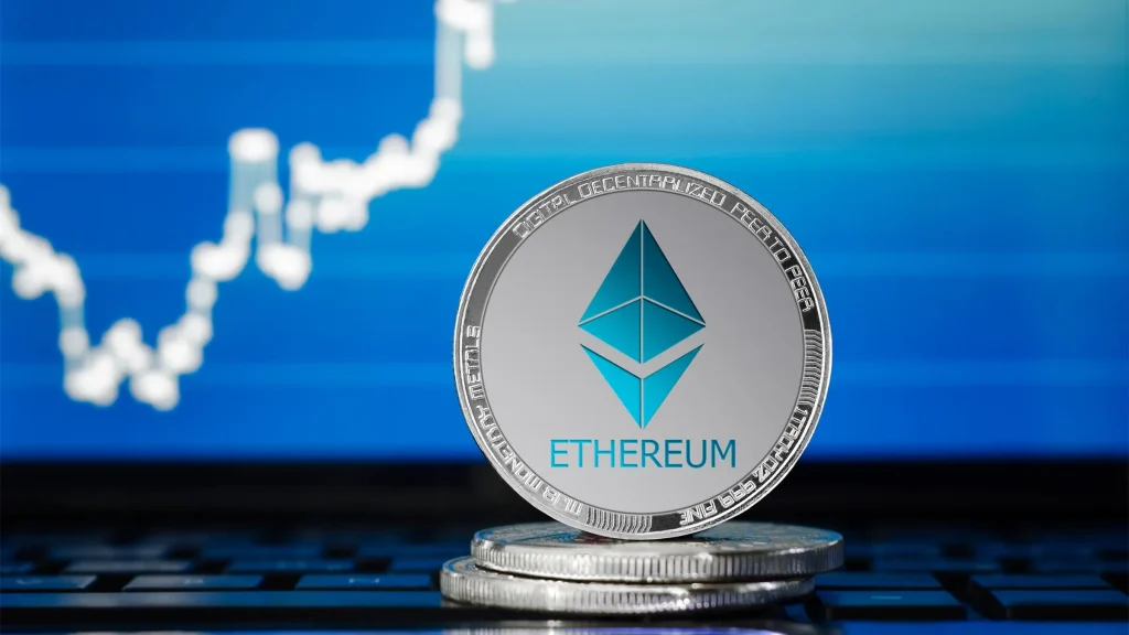 Ethereum price chart showing recent upward trend toward $3,000