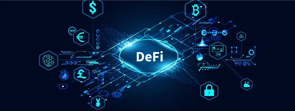DeFi loyalty pool concept showing users earning rewards through staking and liquidity provision